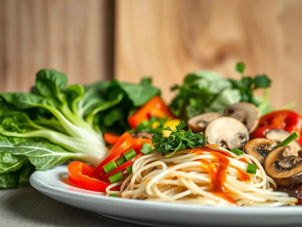 Easy low FODMAP chicken stir-fry with bell peppers, carrots, and a light gluten-free sauce.