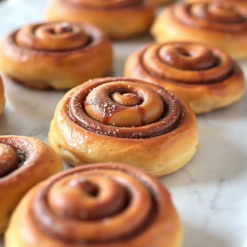 Easy homemade crescent roll cinnamon rolls with a golden-brown crust and cinnamon-sugar filling.