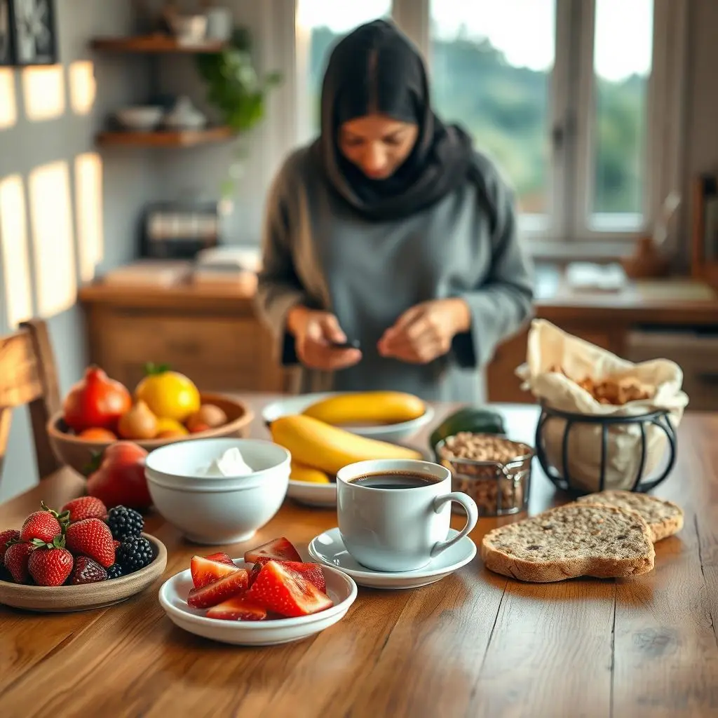 Protein-packed scrambled eggs with whole-grain toast and avocado, an ideal suhoor breakfast.