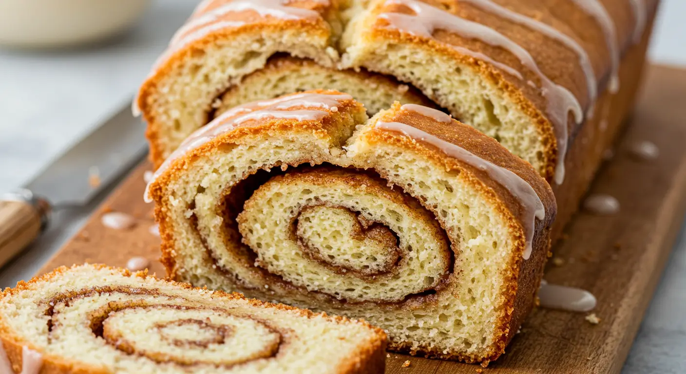 Irresistible Amish cinnamon bread recipe with sweet cinnamon-sugar swirls in every soft slice