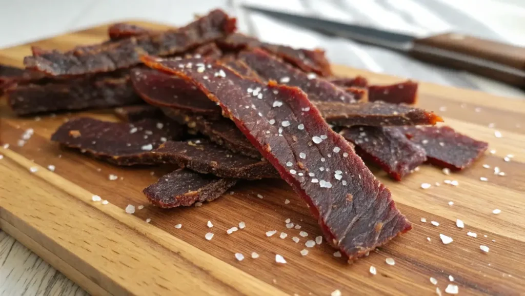 homemade beef jerky snack for carnivore diet