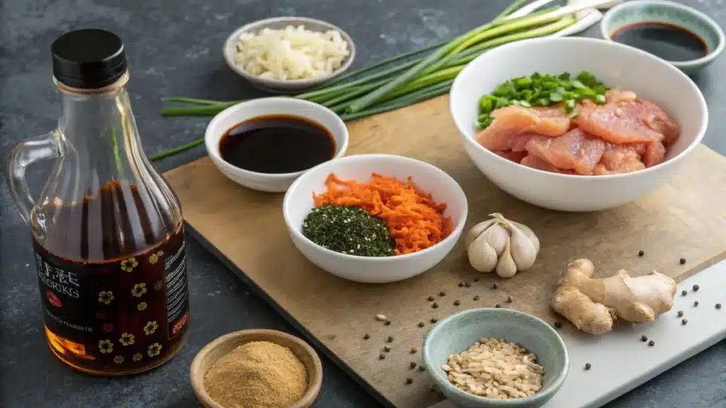 Key ingredients used to make Bibibop’s chicken marinade