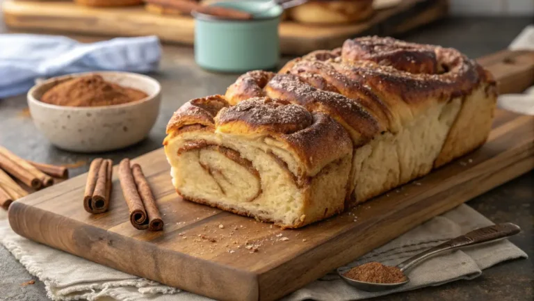 cinnamon pull apart bread with gooey layers