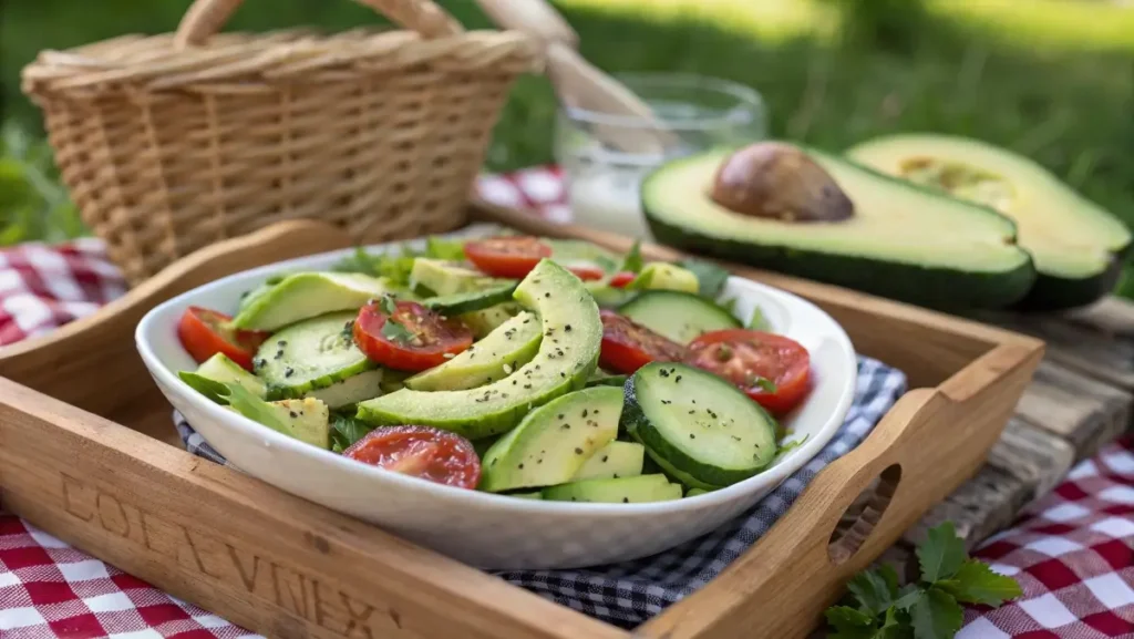 gluten free summer salads cucumber tomato avocado