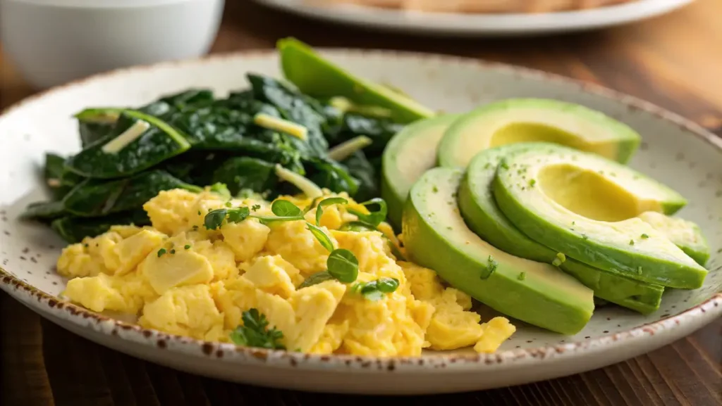 high protein pcos breakfast recipes with eggs and avocado