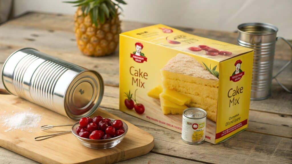 pineapple upside down cake with cake mix ingredients