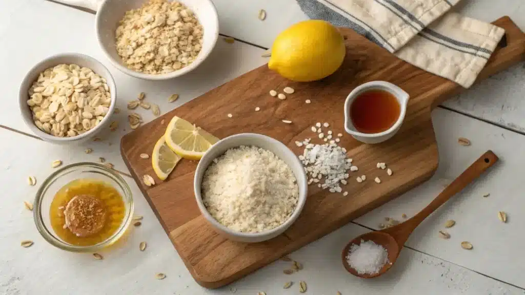 lemon oatmeal cookie ingredients