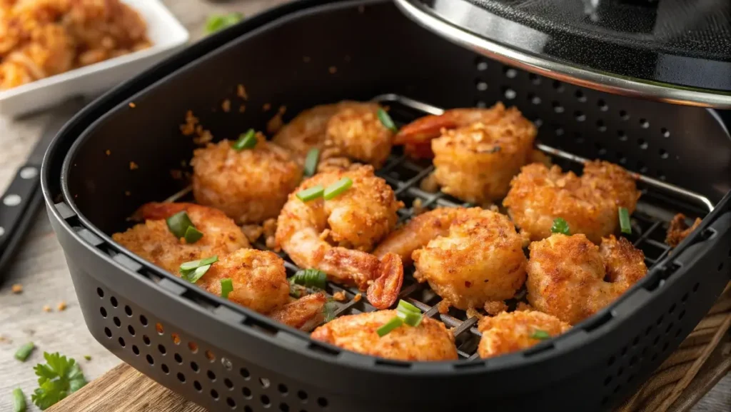 Air fryer Bang Bang Shrimp Recipe cooking