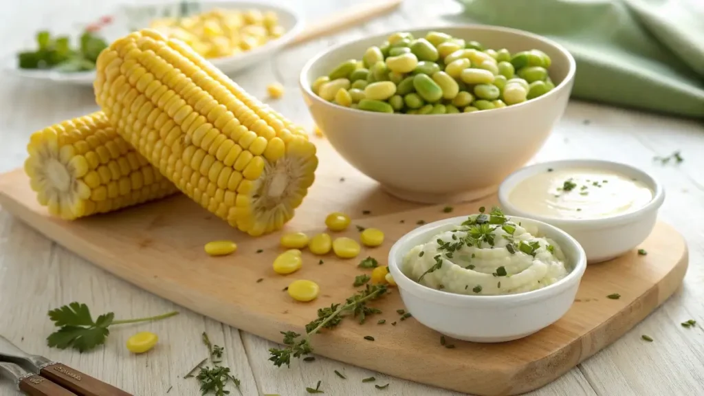 creamy succotash recipe fresh ingredients corn lima beans cream