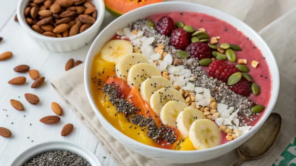 date palm smoothie bowl breakfast recipe