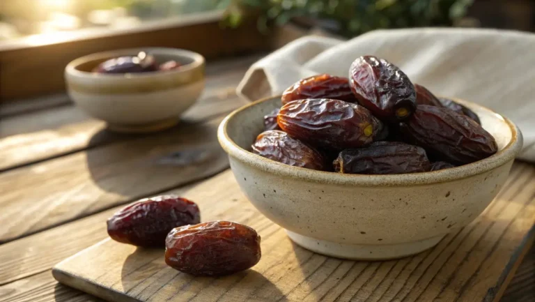 fresh Medjool dates for a date palm recipe