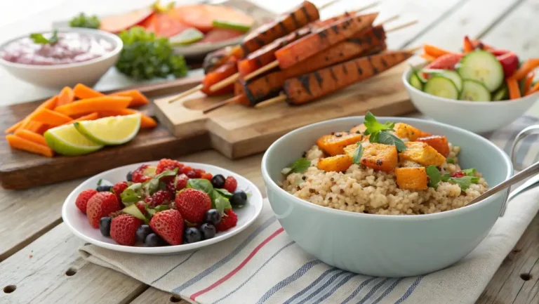 gluten free side dishes variety on rustic table