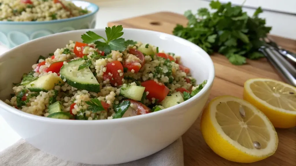 mediterranean quinoa tabbouleh gluten free side