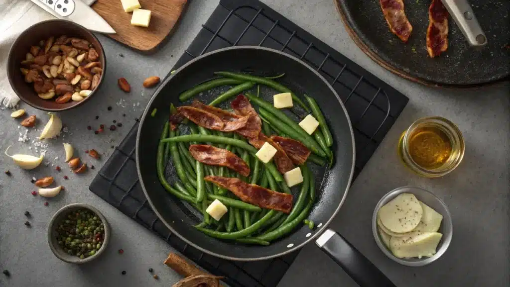 skillet green bean and bacon recipe