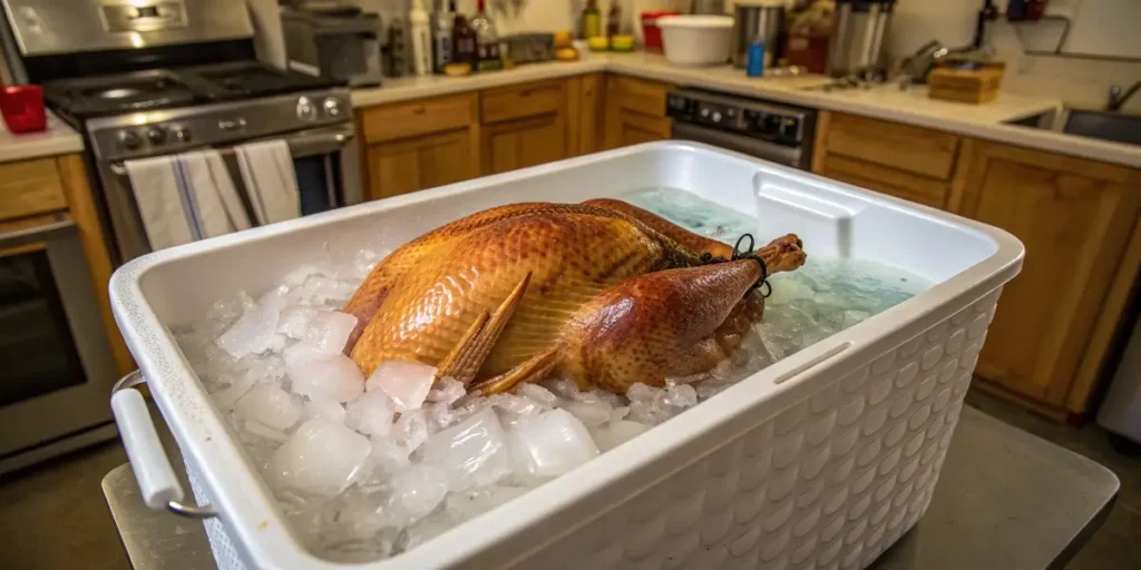 brining a large turkey in cooler