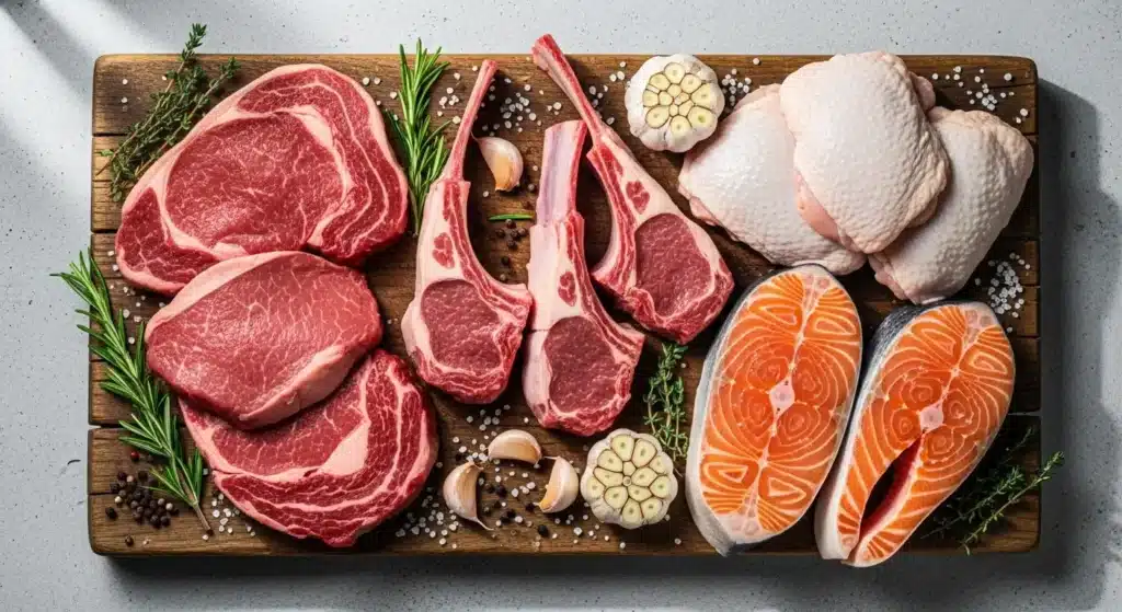 carnivore diet foods variety