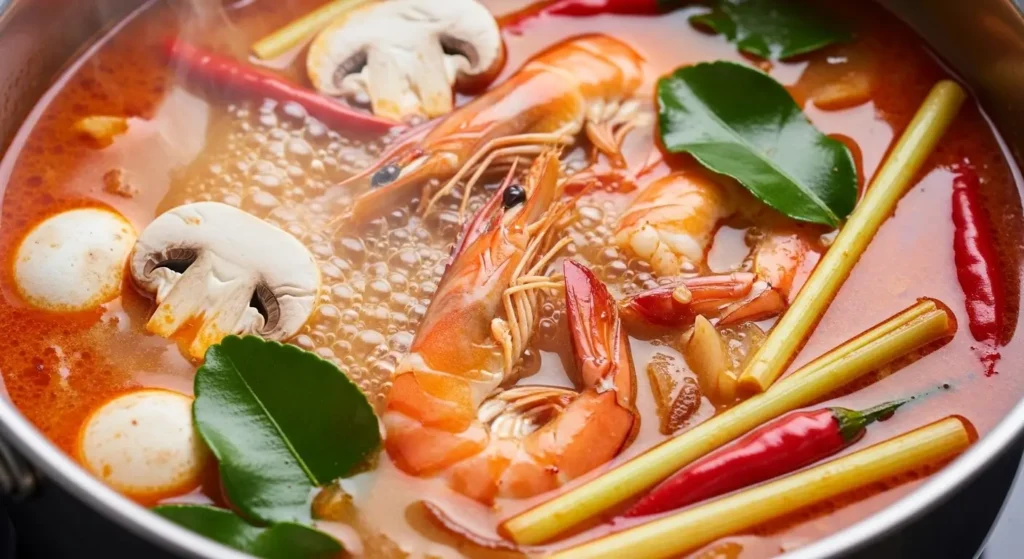 cooking authentic tom yum soup step by step