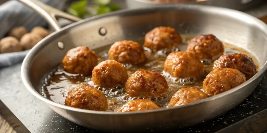 cooking frozen meatballs for Swedish recipe