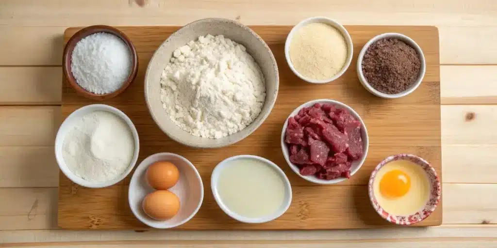 Ingredients for gluten free Yorkshire pudding