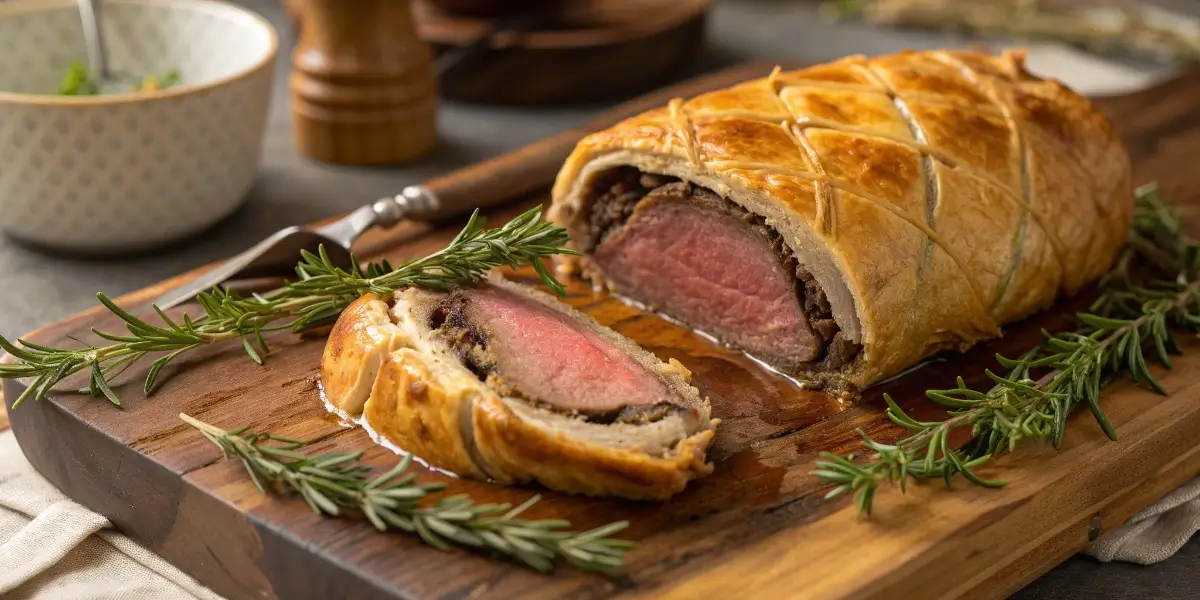 Gordon Ramsay Beef Wellington recipe close-up