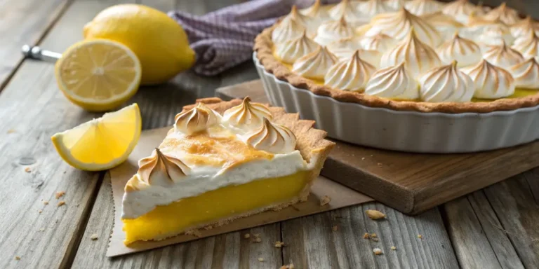 Lemon and meringue pie recipe homemade dessert