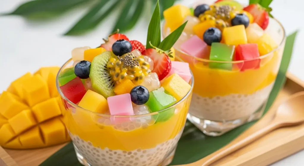 mango sago variation mixed fruit jelly