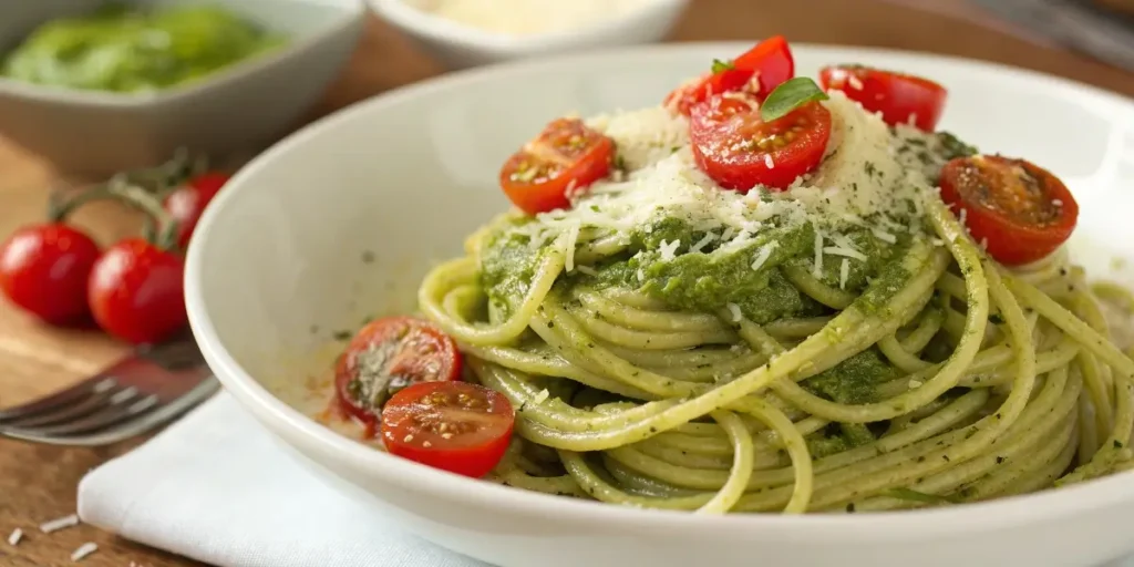 pasta with pesto recipe without pine nuts