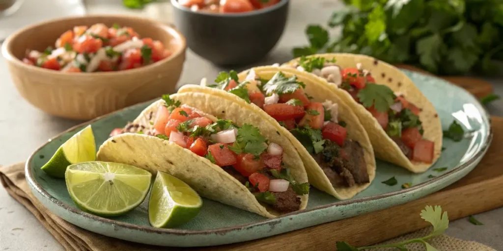 tacos with pico de gallo