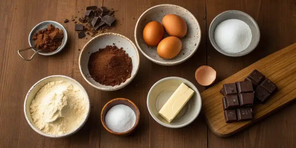 Ingredients for Brooklyn Blackout Cake Recipe