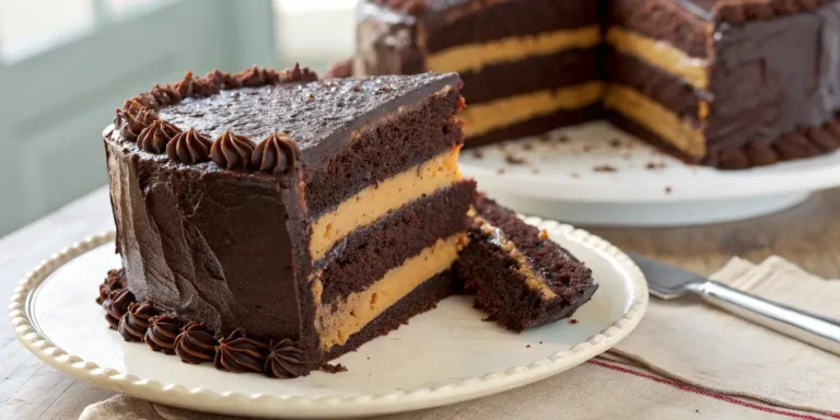 Brooklyn Blackout Cake Recipe layered with chocolate pudding