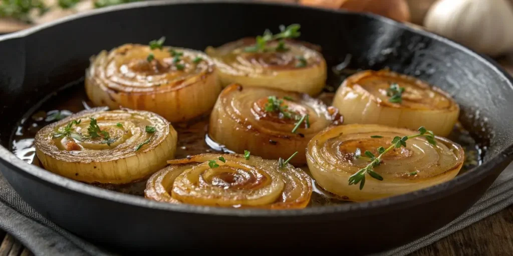 caramelized onions for French Onion White Bean Soup