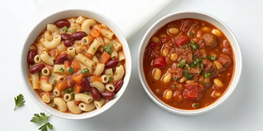 pasta fagioli vs pasta fazool comparison